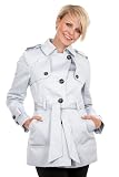 David Barry - Cotton Womens Belted Trench Jacket Raincoat