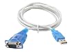 Sabrent SBT-USC6M Hi-Speed USB 2.0 to Serial (9-pin) DB-9 RS-232 Adapter Cable (BLUE)