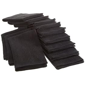 Buy Bardwil Cotton Barmop, Pack of 12 Kitchen Towels, Black by Bardwil