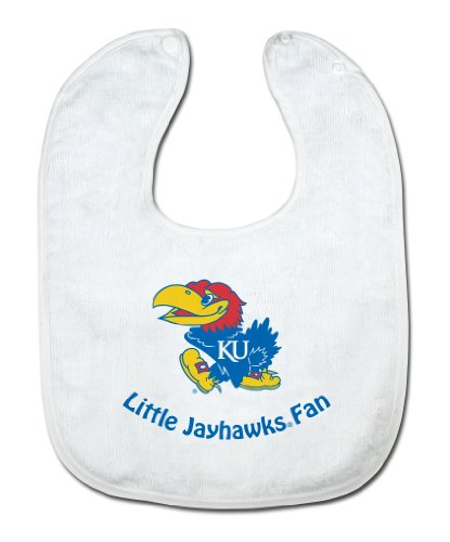 NCAA Kansas Jayhawks White Snap Bib with Team Logo