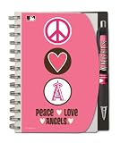 Los Angeles Angels of Anaheim Deluxe Hardcover Pink Notebook w/ Pen Set - 5x7