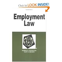 Employment Law in a Nutshell (Nutshell Series)