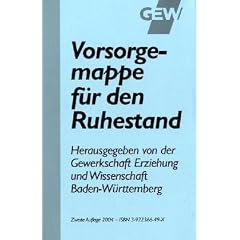 Vorsorgemappe f�r den Ruhestand
