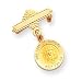 14k Our Lady of Sorrows Medal Pin