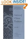 Sources of Chinese Tradition: Volume I (Unesco Collection of Representative Works. Chinese Series)