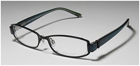 Nicole Farhi 0011 Womens/Ladies Designer Full-rim Eyeglasses/Spectacles (51-17-135, Black / Teal)