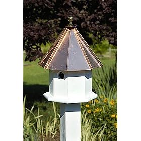 Octavian Birdhouse, Brown Roof by