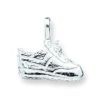 Sterling Silver Tennis Shoe Charm with 20 inch Sterling Silver Chain
