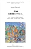 L\'Etat constitutionnel