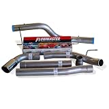 Flowmaster (17374) Single Side Exit Exhaust Systems - Cummins 24V Turbo Diesel, 2/4 Wheel Drive, All Wheelbases, All 4.00 Tubing From Turbo Back, Incl. Hardware, 50 Series H.D. Muffler, 5.00 Logo Em