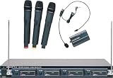 VocoPro VHF-4800 4-Channel VHF Wireless Microphone System