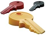 Giant Key Oversized Modern Door Stop, Color is Red