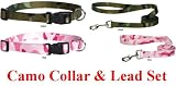 Pet Supplies : PINK - LARGE - Camo Nylon COLLAR AND LEAD SET