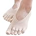 Dikoaina Women's Five-Toe Low-Cut Silk Stockings Ankle No Show Socks,OS