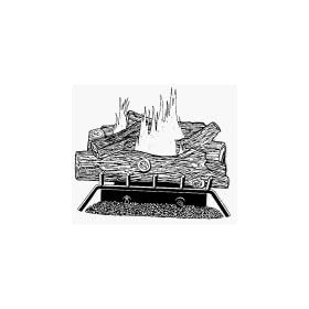 24" NAT Gas Log Set