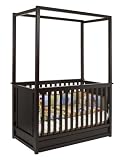 Baby Miro Newhaven 4-in-1 Convertible Canopy Crib in Dark Chocolate