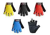 QEPAE® Non-Slip Gel Pad Gloves Men's Women's Sportswear Cycling Riding Short Half Finger Gloves Breathable