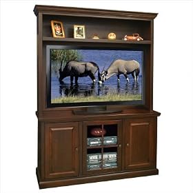 Roosevelt Park 55.5 Entertainment Center in Brown Cherry