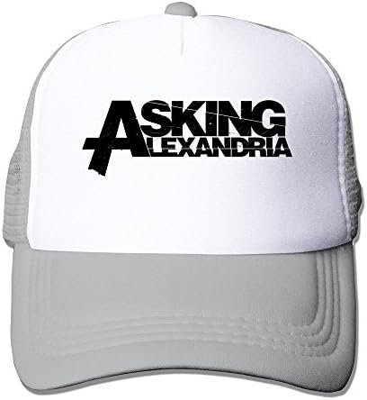 Hip-Hop Adult Unisex Asking Alexandria Black Logo 100% Nylon Mesh Caps One Size Fits Most Adjustable Baseball Cap