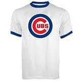 Chicago Cubs Logo Ringer T-Shirt by Majestic Athletic
