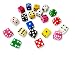 20 Assorted Dice 10 Colors 16 mm - Great for Gaming Casino Night - Brought to You by DLS