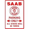 SAAB PARKING sign street car auto classic