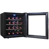 AKDY&reg; 16 Bottle Single Zone Thermoelectric Freestanding Wine Cooler Cellar Chiller Refrigerator Fridge Quiet Operation
