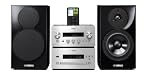 Yamaha PianoCraft MCR-640 - Micro cha&icirc;ne avec station d'accueil iPod - lecteur audio radio / CD / MP3 / USB - noir, argent&eacute;(e)