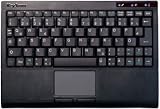 Review NANOPOINT - KEYSONIC KB-ACK-340BT / Mini Bluetooth W/less K/board Touchpad Black 218 x 21 x 150mm