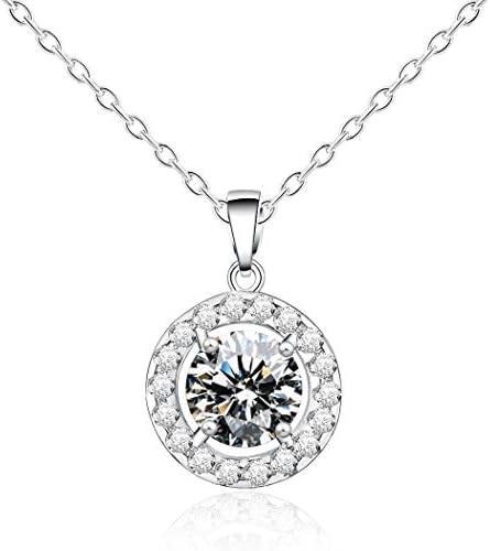 KOOZON Cubic Zirconia Pendant Necklaces Women Fashion Jewelry Christmas Gift