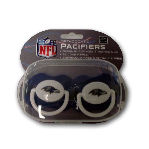 Baby Fanatic 2-pack Pacifiers - Baltimore Ravens