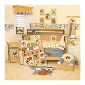Lambs & Ivy Sports USA 6-piece Bedding Set