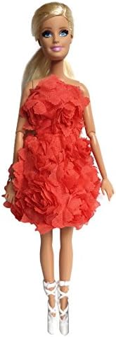 Barbie Valentine's Day Dress Covered with Roses (Orange)
