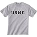USMC Athletic Marines Short Sleeve T-Shirt in Sport Grey - X-Large