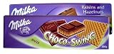 Giant Milka Chocolate - One Raisins-Hazelnuts & One Choco-Swing