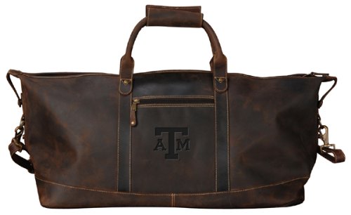 Texas A&M - Little River Leather Duffel - Brown On Sale