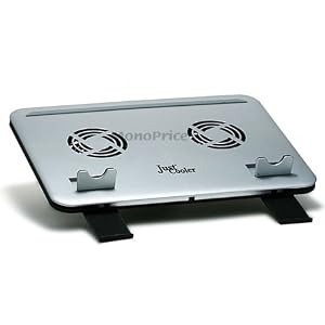 Slim Adjustable Laptop Cooling Pad w/2 Fans