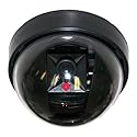 VideoSecu Dummy Fake Imitation Security Camera with Flashing Light LED Cost-effective Security CCTV Simulated Dome Camera 3PZ