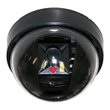 VideoSecu Dummy Fake Imitation Security Camera with Flashing Light LED Cost-effective Security CCTV Simulated Dome Camera 3PZ ~ VideoSecu