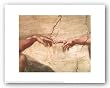 The Creation of Adam (Detail) by Michelangelo Buonarotti 10"x8" Art Print Poster