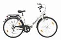Texo Fahrrad 28 (622 mm) City Damen 6-Gang Kettenschaltung, reinweiß, 45 cm