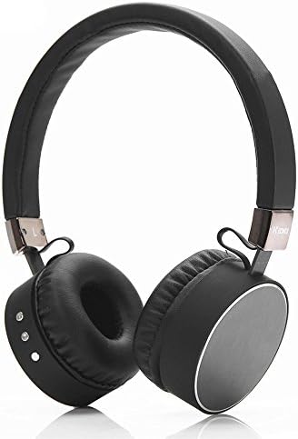 Wireless Headphones Parihy Bluetooth 4.1 Stereo Headset Bass W Mic Noise Cancelling Over Ear Lightweight for Iphone Computer PC (Black)
