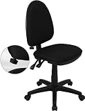 Multi-Function Task Chair in Black with Adjustable Lumbar Support [WL-A654MG-BK-GG]