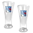 New York Rangers 2pc 19oz Pilsner Glass Set - Primary Logo NHL Hockey
