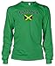 Cybertela Jamaica Flag Crest Men's Long Sleeve T-shirt