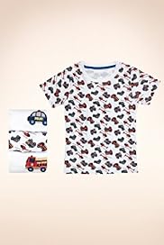 3 Pack Younger Boys Pure Cotton Assorted Transport Vests