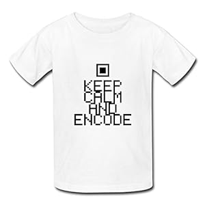 Nerd Crew Neck Keep Calm Encode Kid's T-Shirt