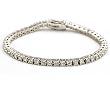 4.5 Carat Sterling Silver CZ Tennis Bracelet