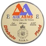 Air Arms Diabolo Field .177 Cal (4.52mm), 8.44 Grains, Domed, 500/Tin