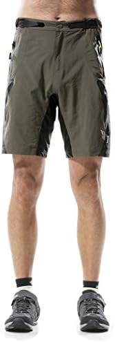 IN Mens Lightweight MTB Cycling Shorts With Padding Black M